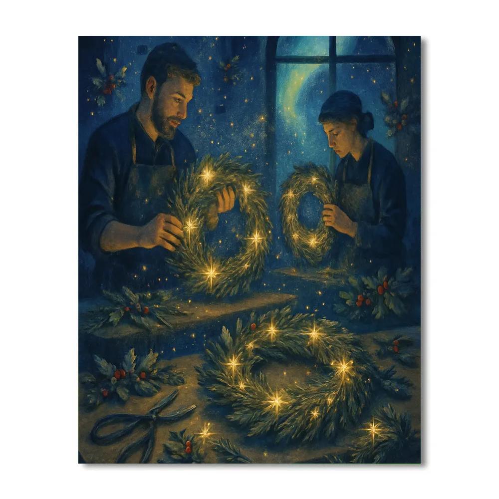 Celestial Wreath Workshop Painting by numbers kit