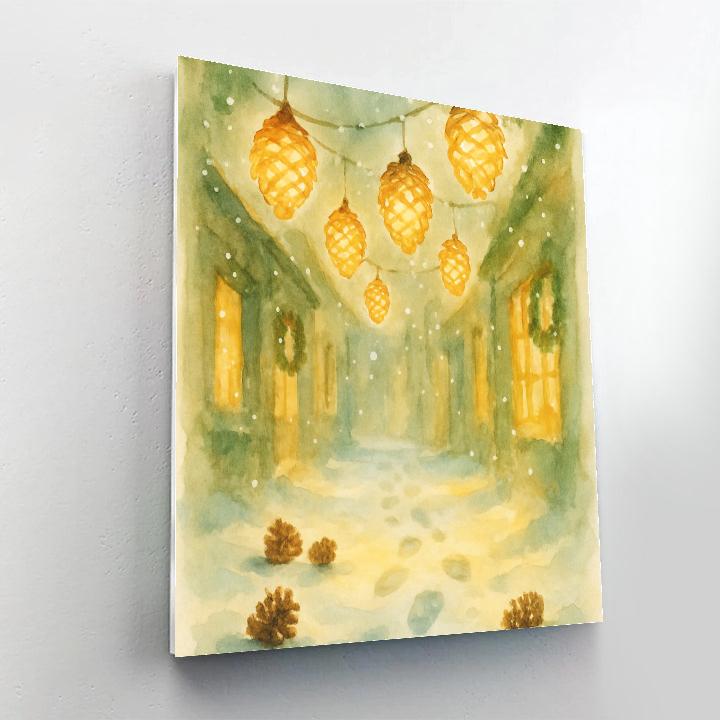 Pinecone Lantern Alley Paint by numbers kits