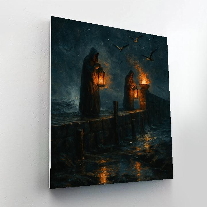 Lantern Keepers Of The Stone Pier DIY paint by numbers