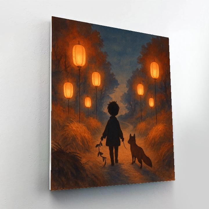 The Harvest Path Of Paper Lanterns paint by numbers