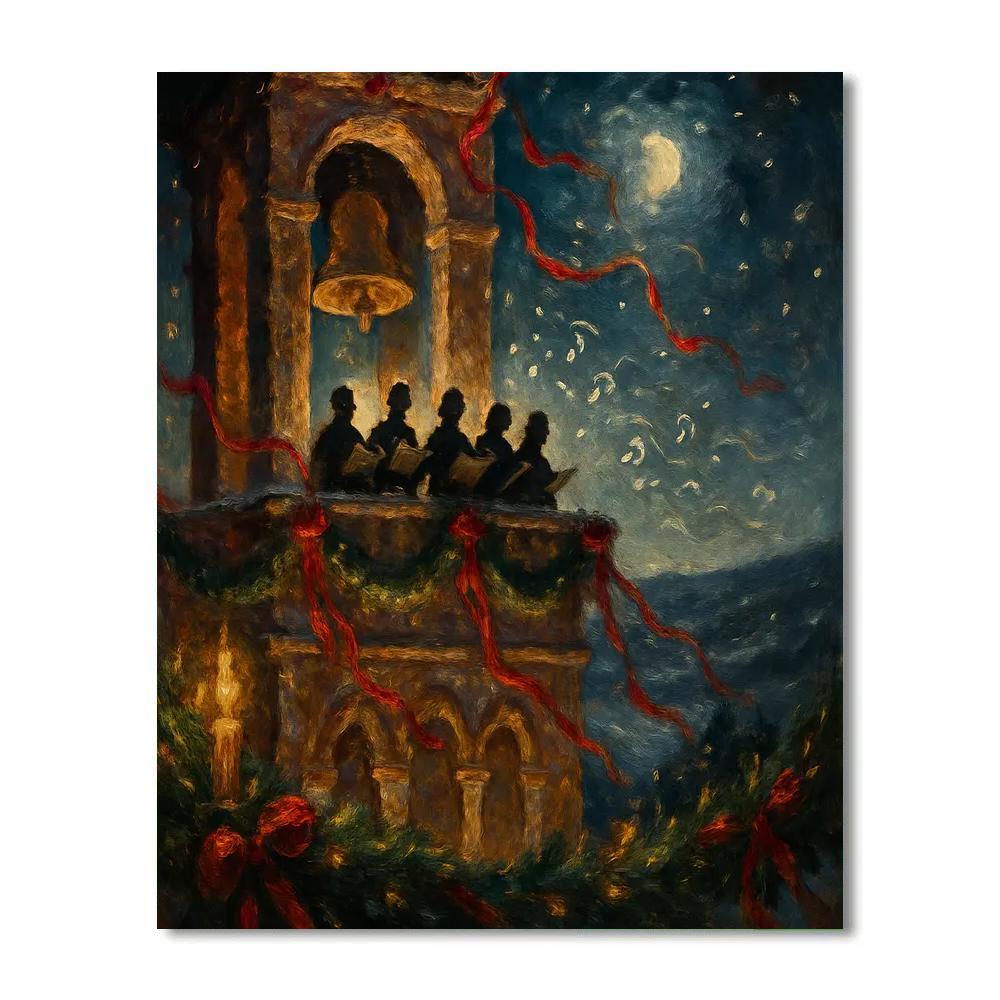 Snowcap Bell Tower Choir painting number kit
