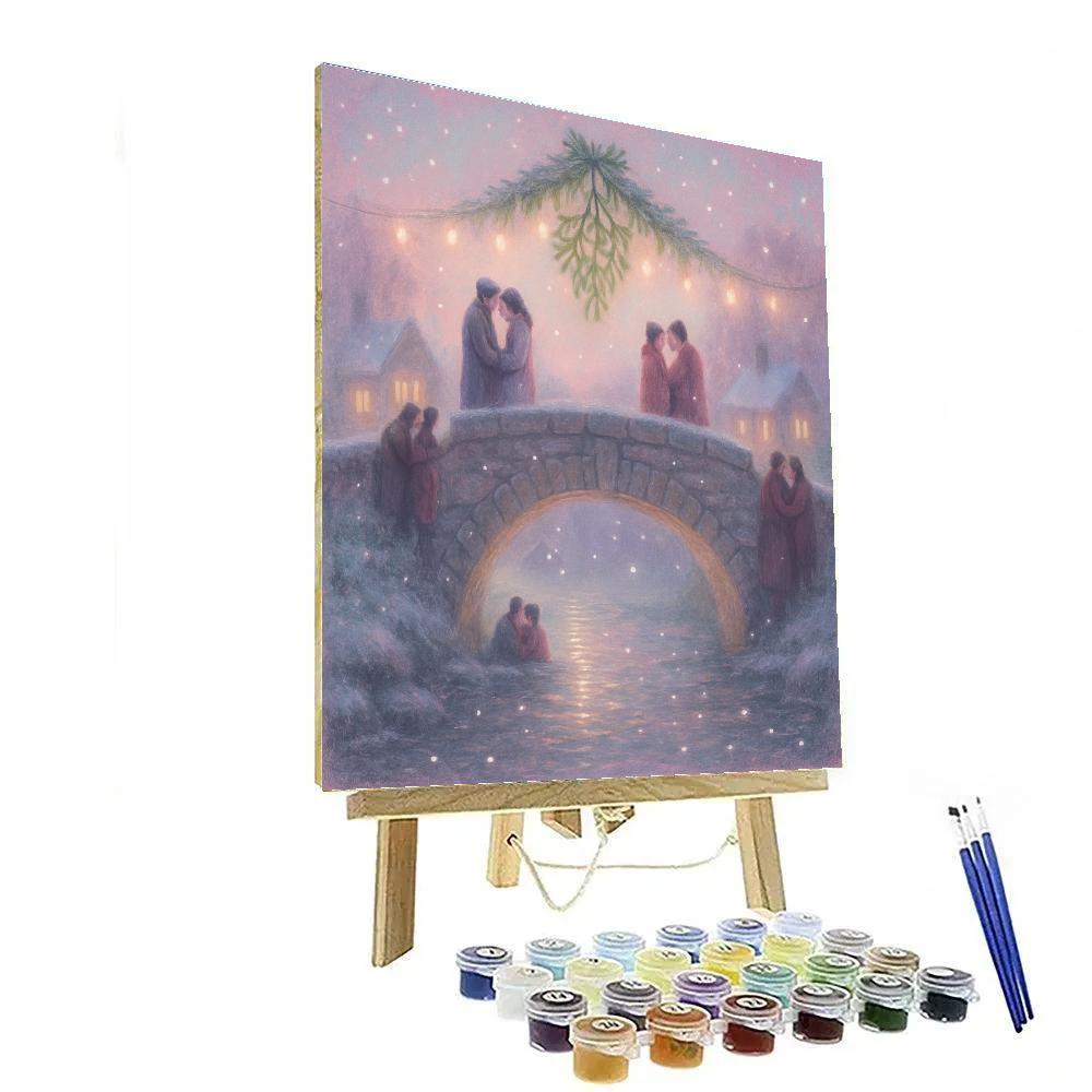 Mistletoe Bridge Rendezvous DIY paint by numbers