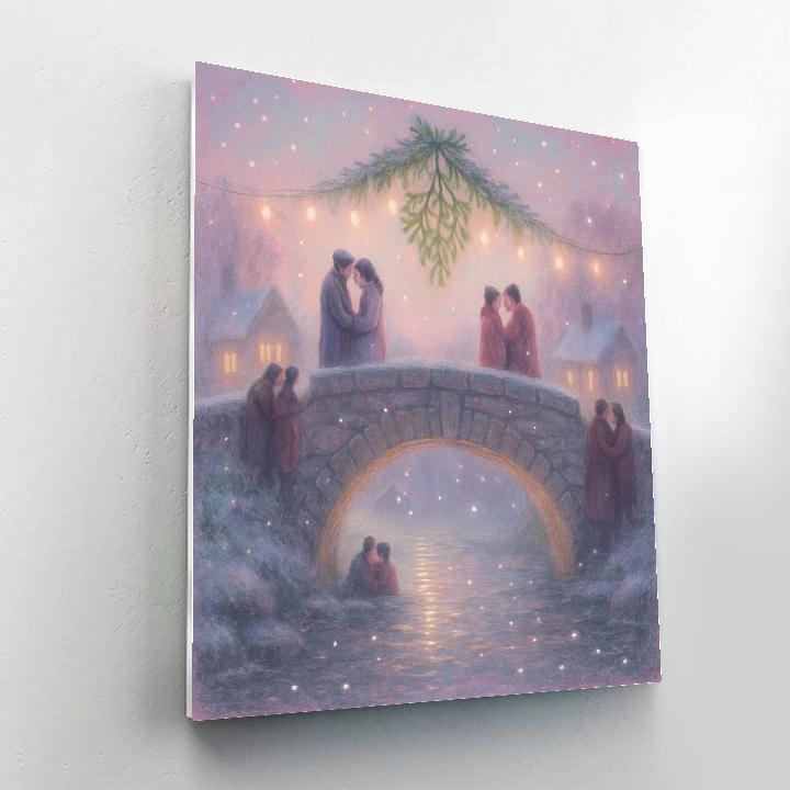 Mistletoe Bridge Rendezvous DIY paint by numbers
