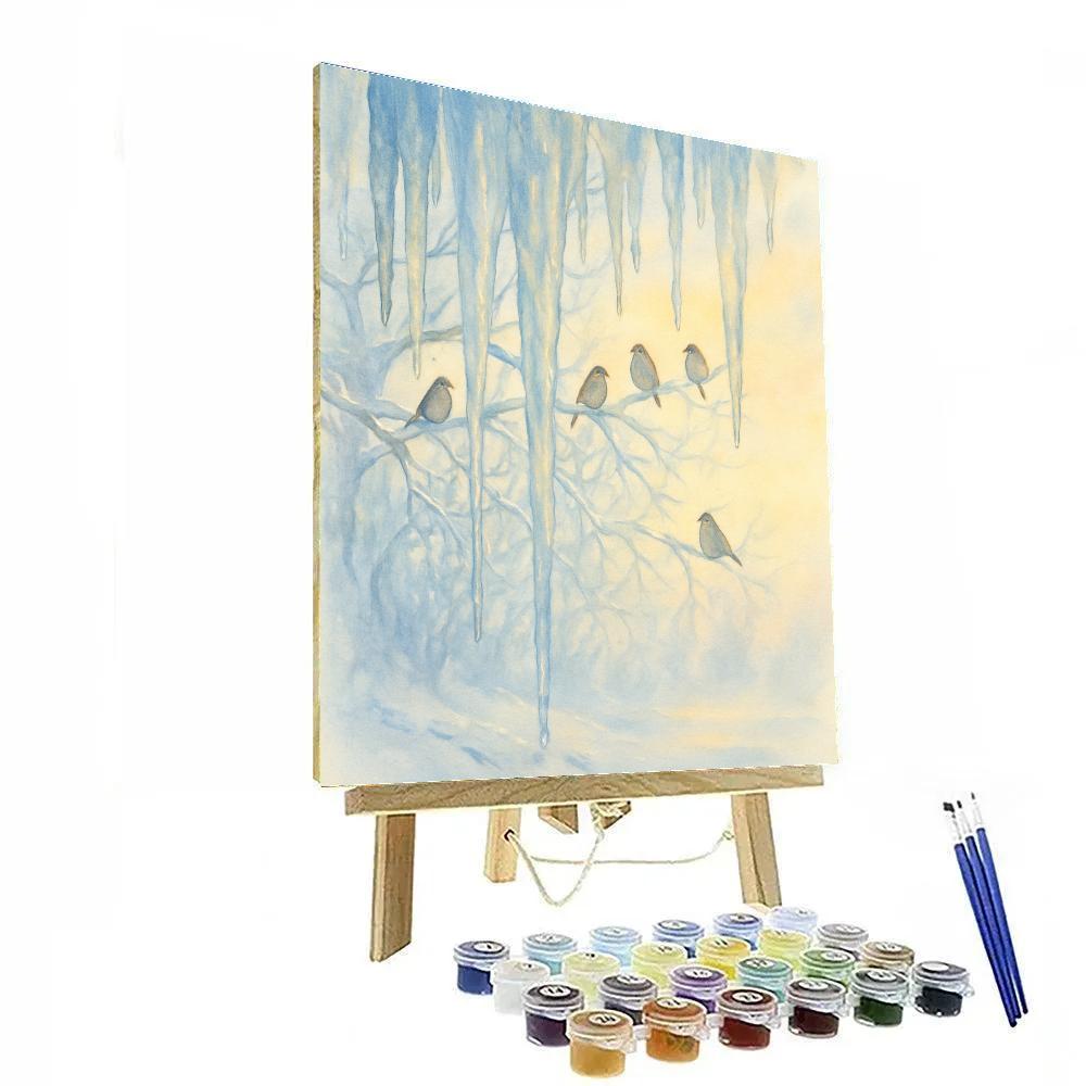 Icicle Ballet At Dawn Numbered painting kits