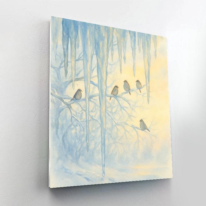 Icicle Ballet At Dawn Numbered painting kits