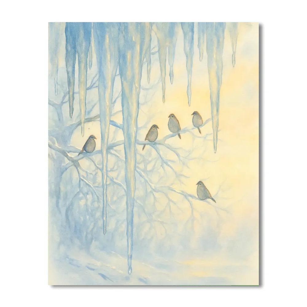 Icicle Ballet At Dawn Numbered painting kits