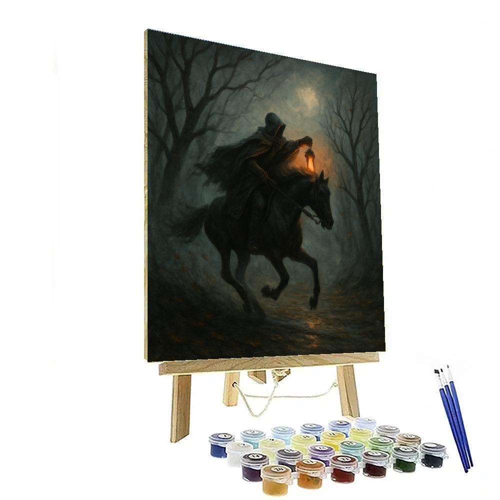 The Lantern Rider Of Hollow Road Number painting