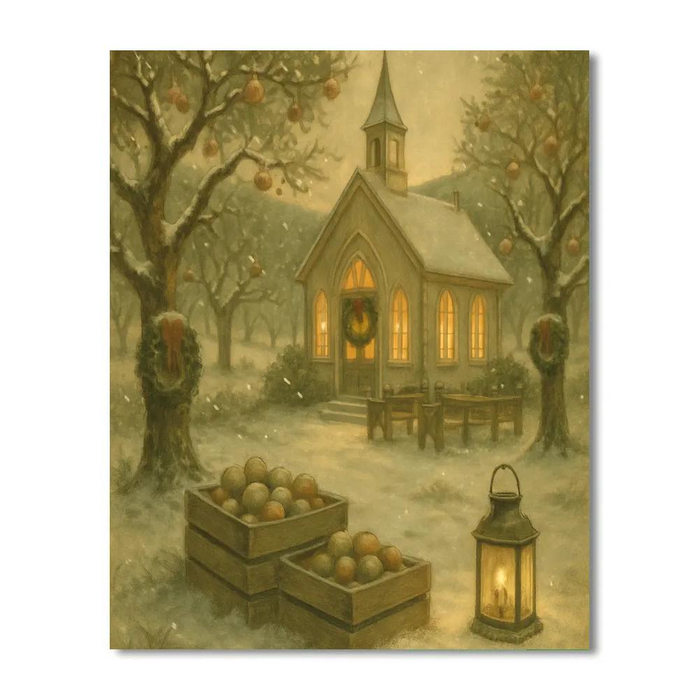 Noel Orchard Chapel Paint by numbers art
