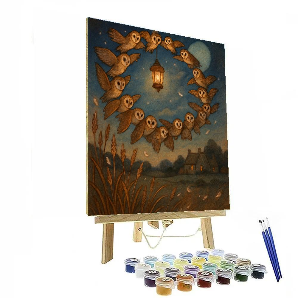 Arc Of The Lanterning Owls paint by color