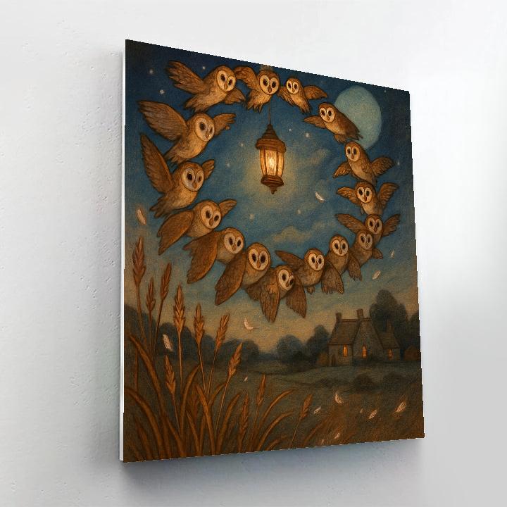 Arc Of The Lanterning Owls paint by color