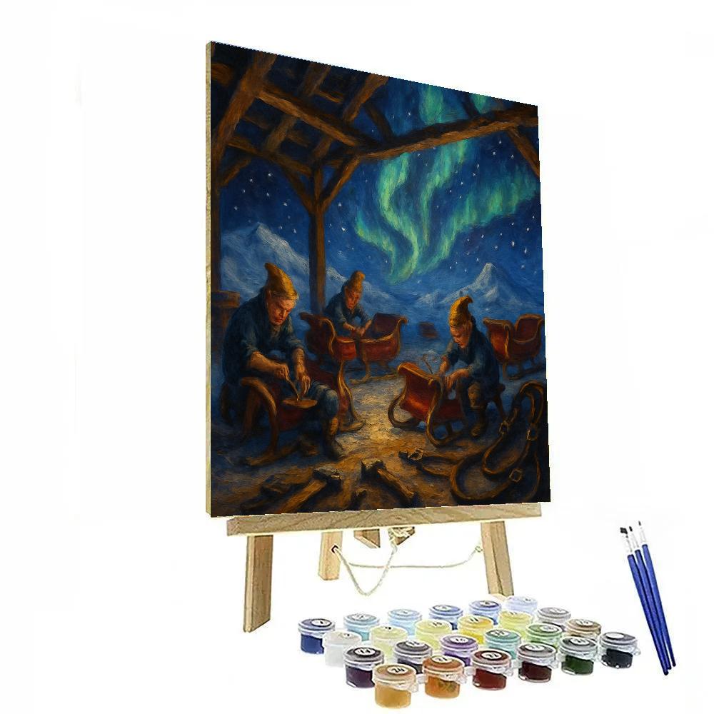Aurora Sleigh Workshop Paint by numbers art