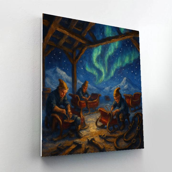 Aurora Sleigh Workshop Paint by numbers art