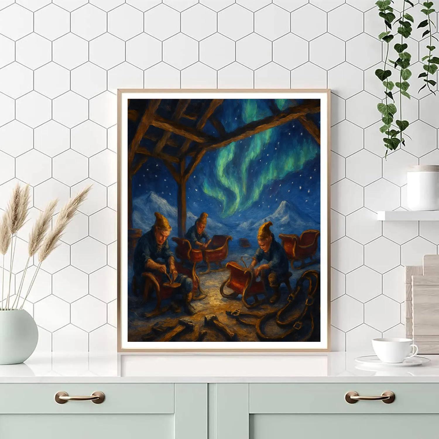 Aurora Sleigh Workshop Paint by numbers art