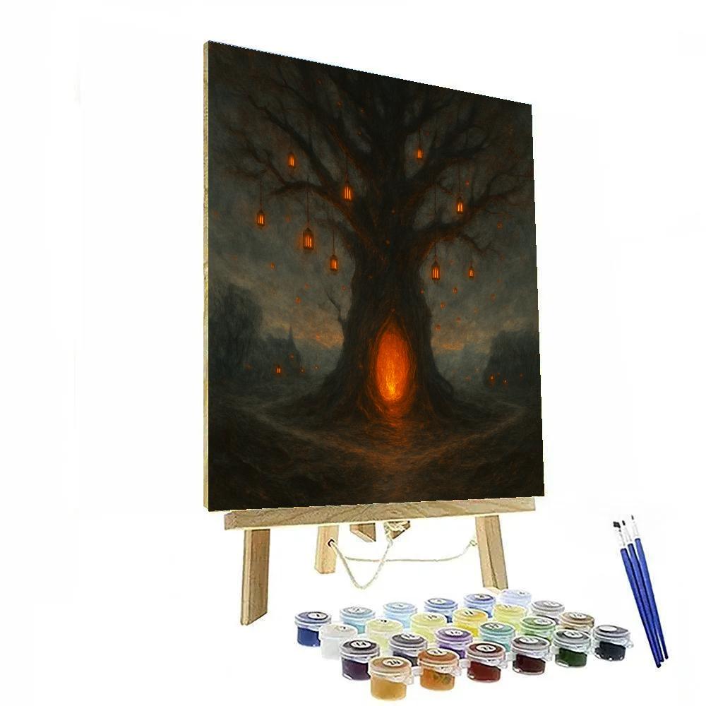 The Beacon Tree At Hollow Cross paint by color