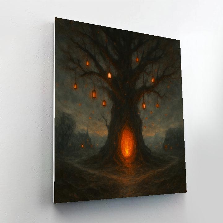 The Beacon Tree At Hollow Cross paint by color