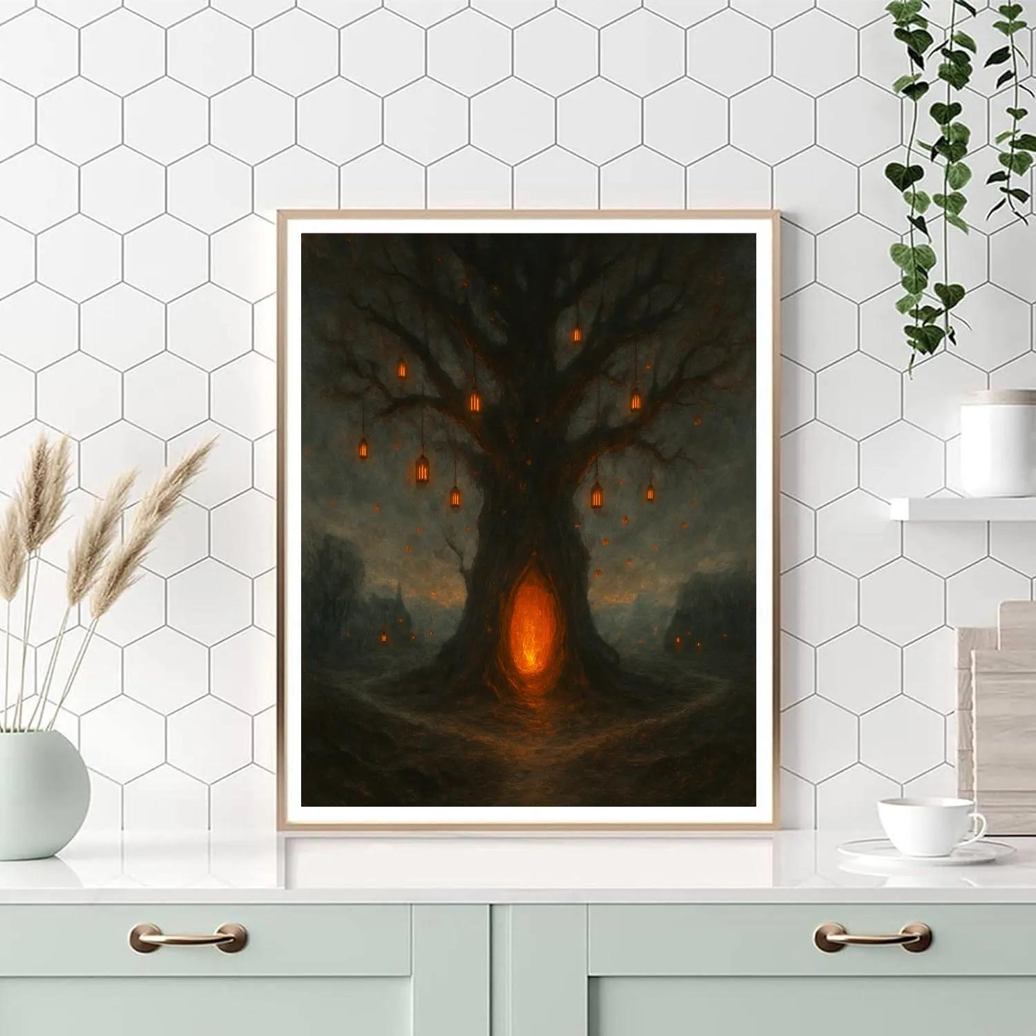 The Beacon Tree At Hollow Cross paint by color
