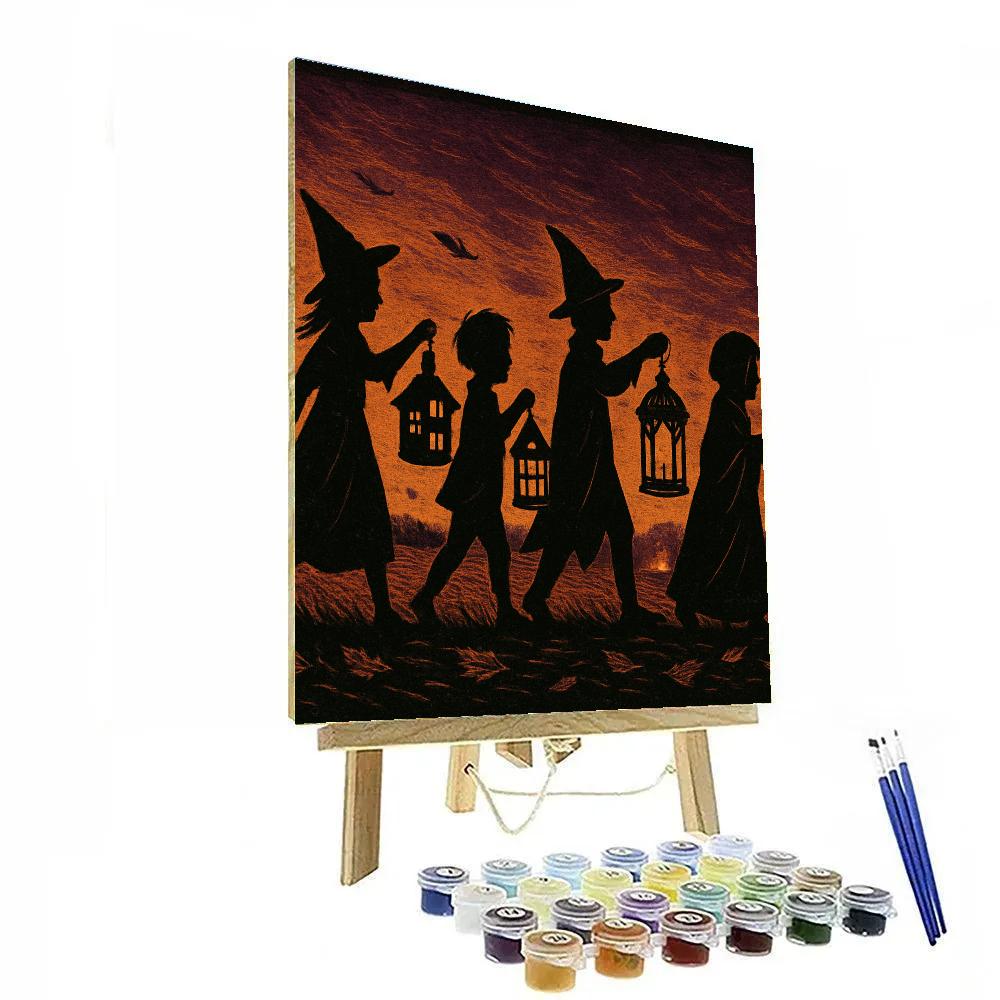The Hollow Parade At Dusk paint by numbers