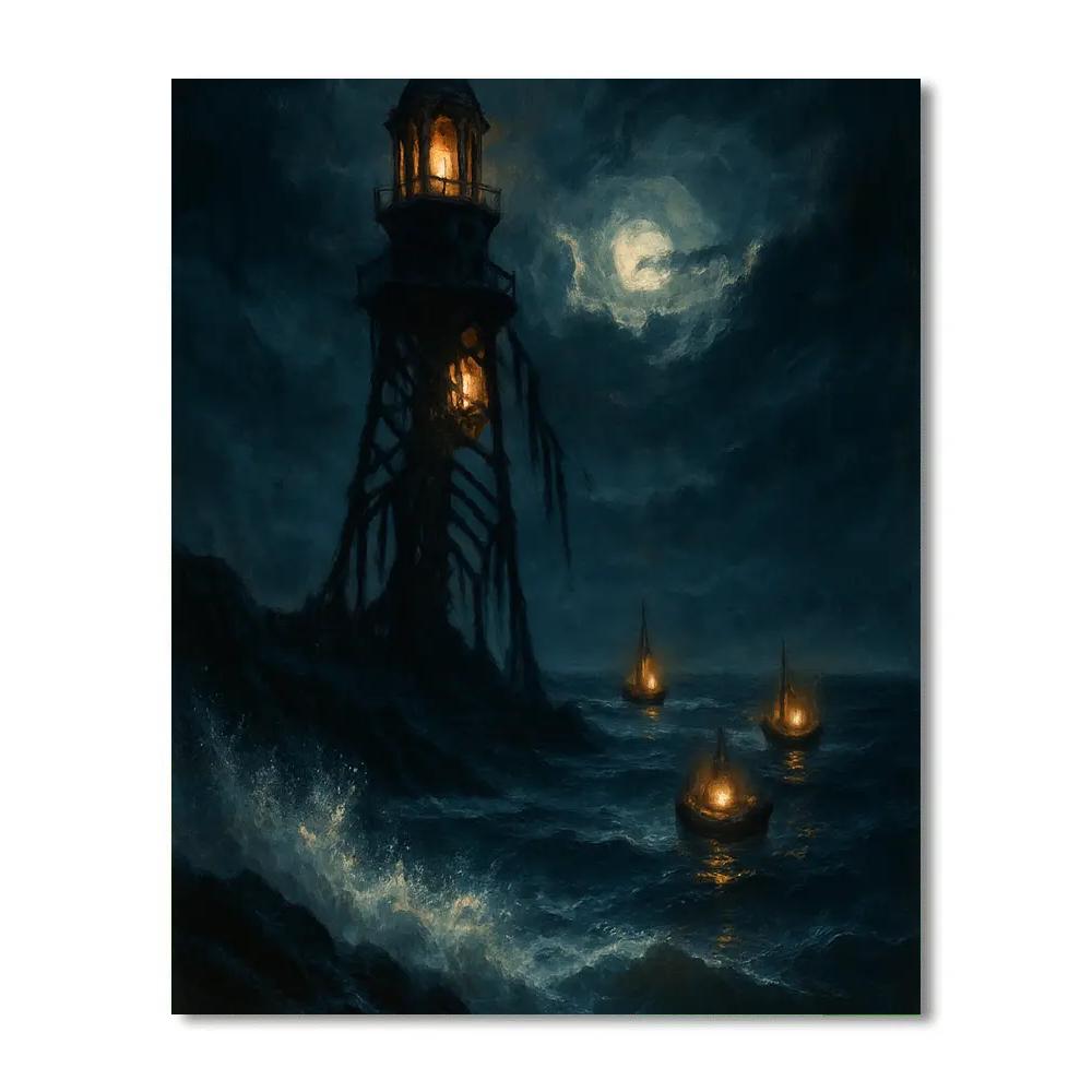 Specter Lighthouse On The Brine Road paint by numbers