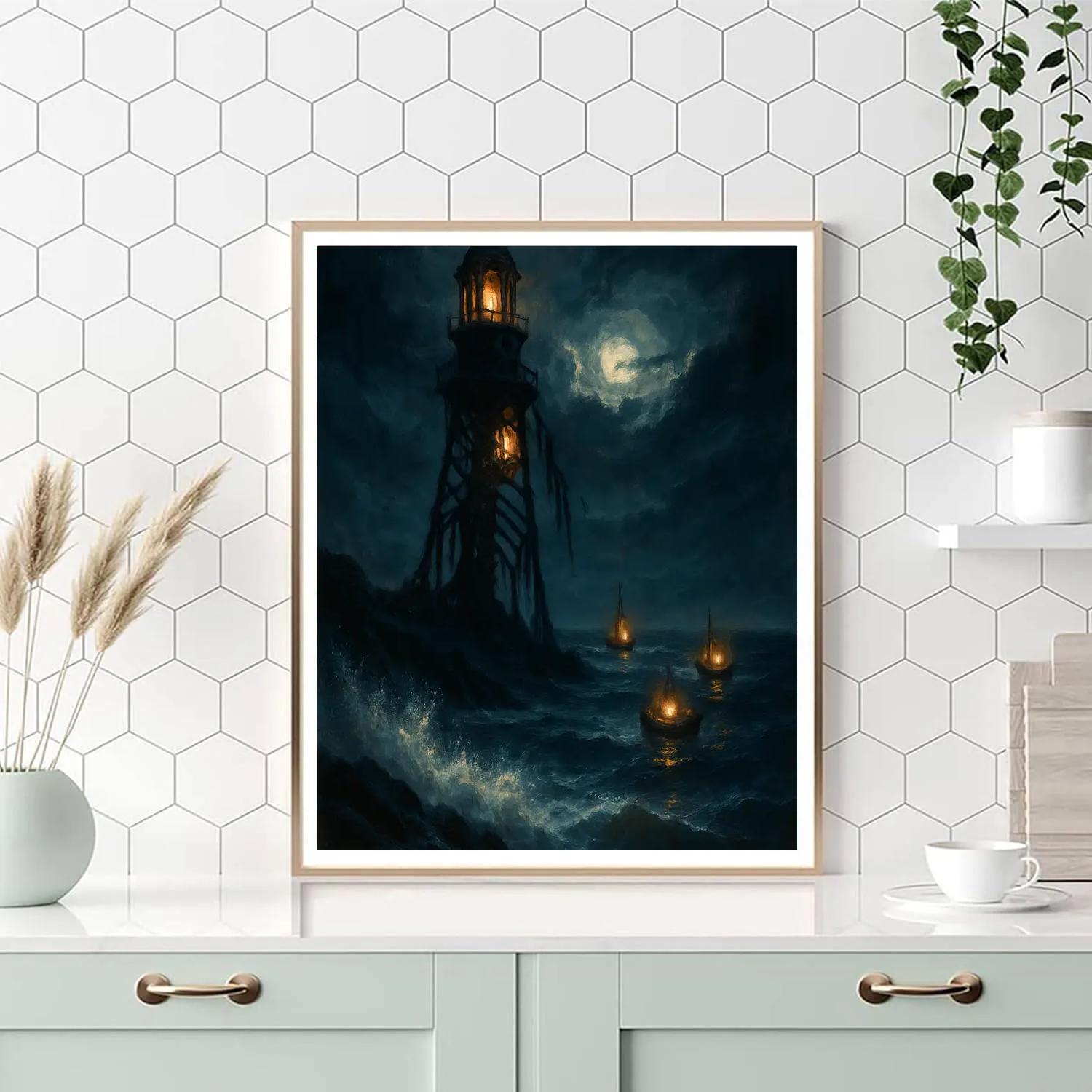 Specter Lighthouse On The Brine Road paint by numbers