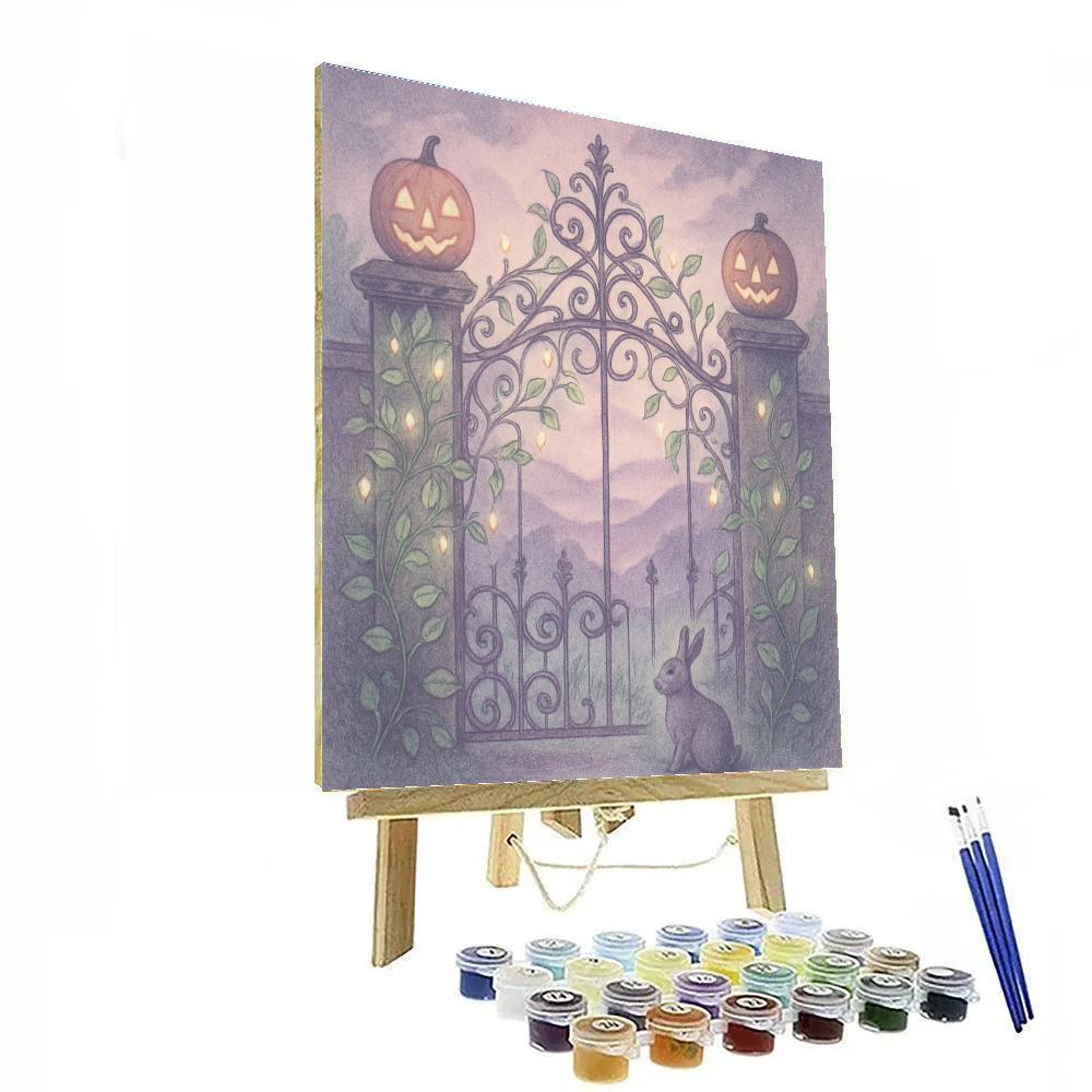 The Lantern Gate Of Hollow Vale paint by number