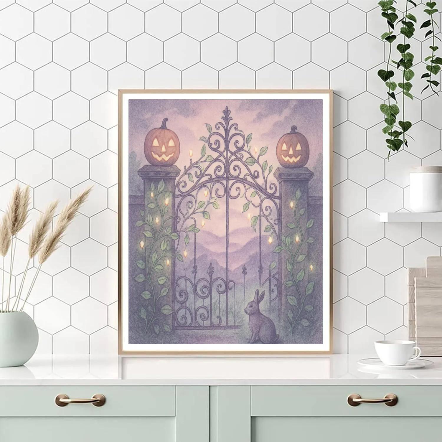 The Lantern Gate Of Hollow Vale paint by number
