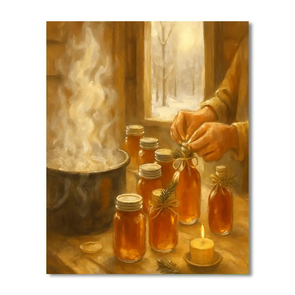 Maple Syrup Winter Workbench paint by color