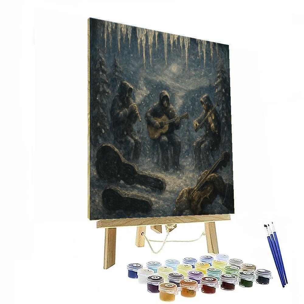 Icicle Orchestra On The Ridge paint by color