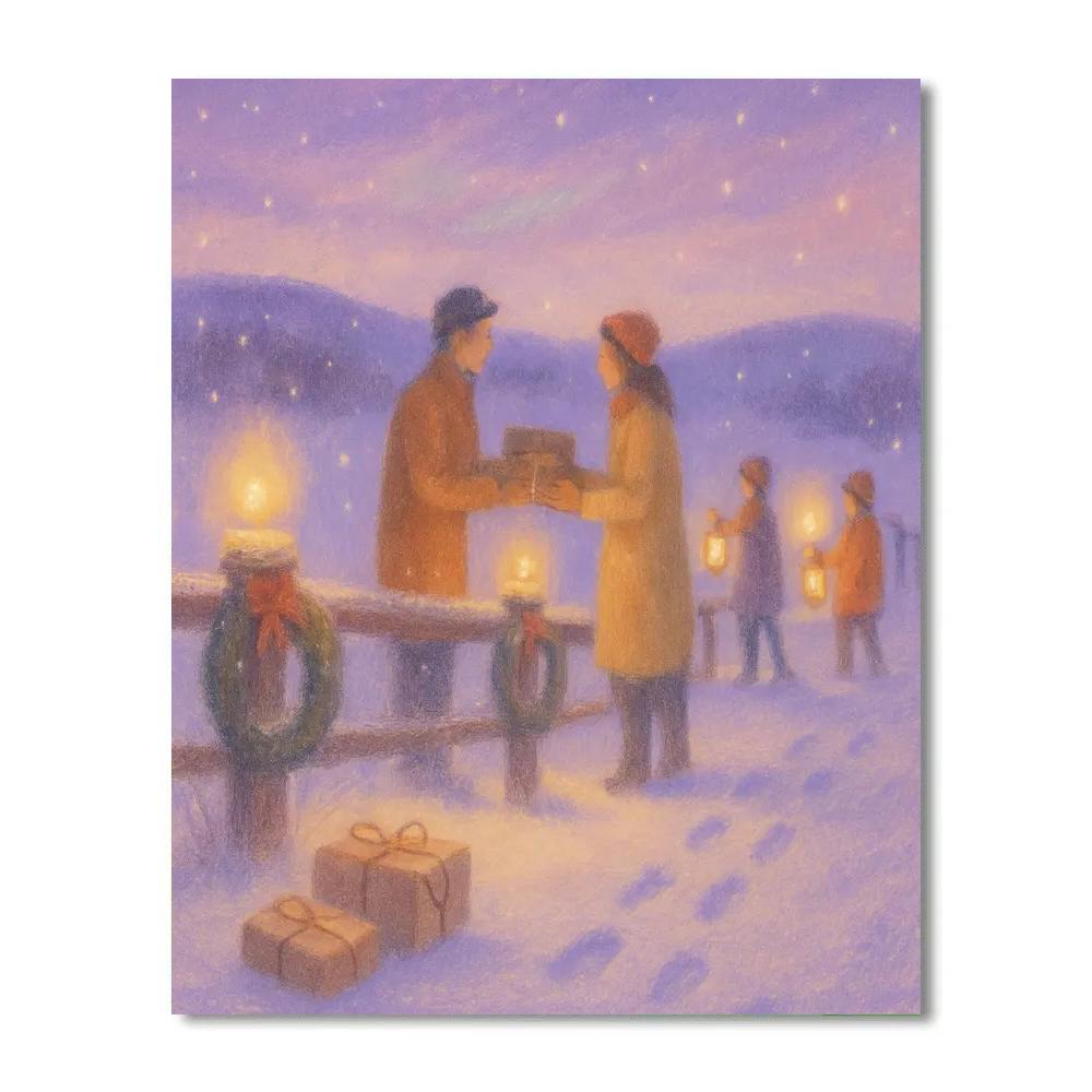 Lantern Ridge Gift Exchange Paint by numbers art