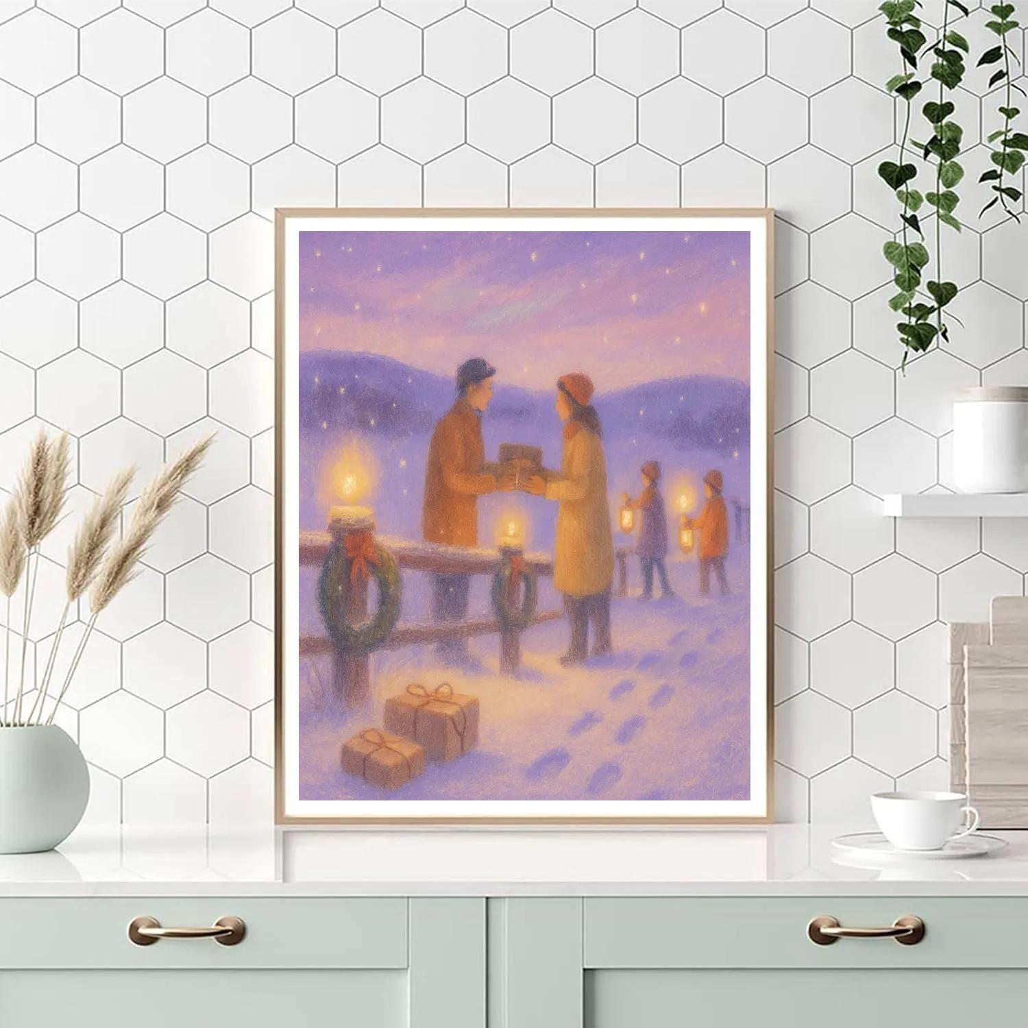 Lantern Ridge Gift Exchange Paint by numbers art