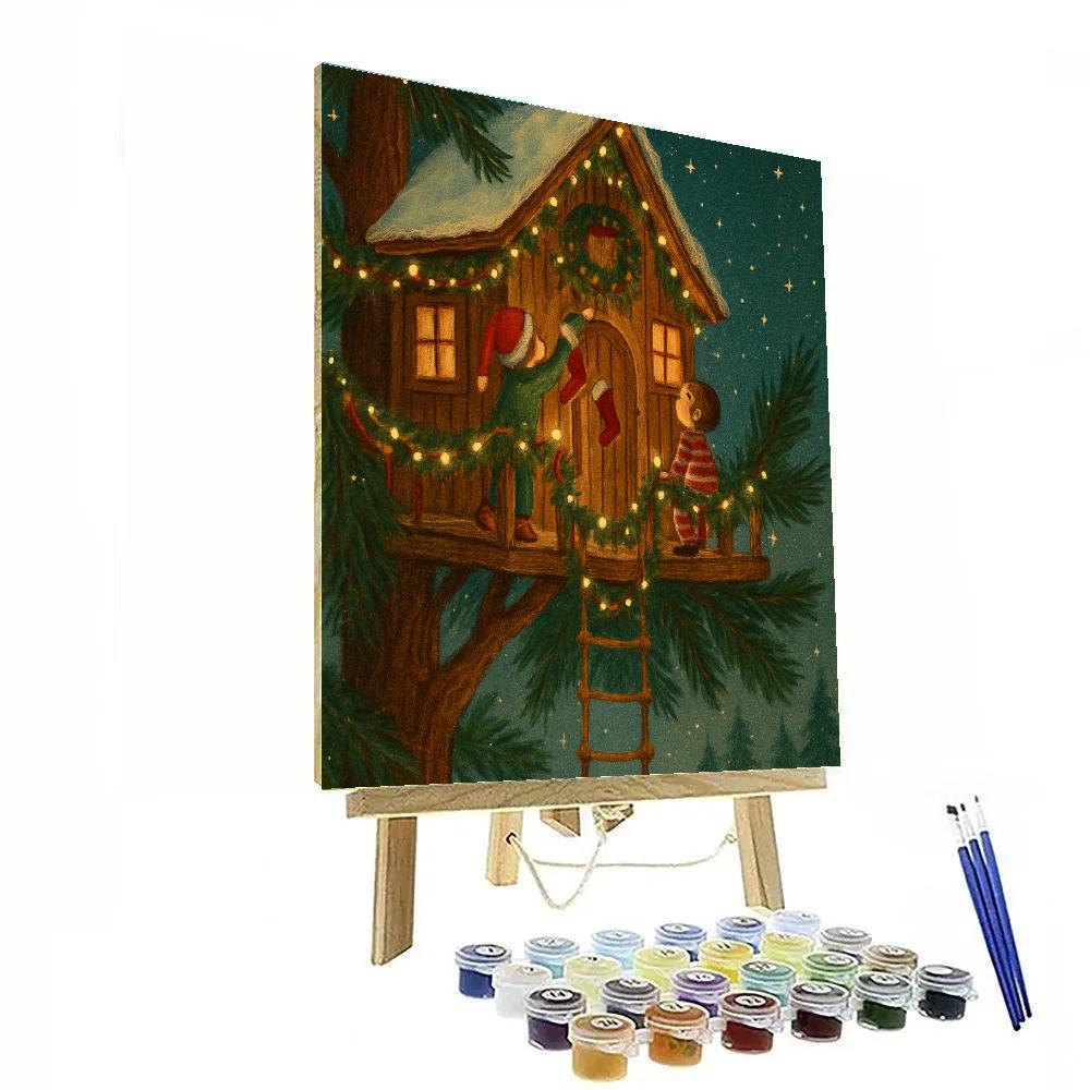 Evergreen Treehouse Eve Paint by numbers kits