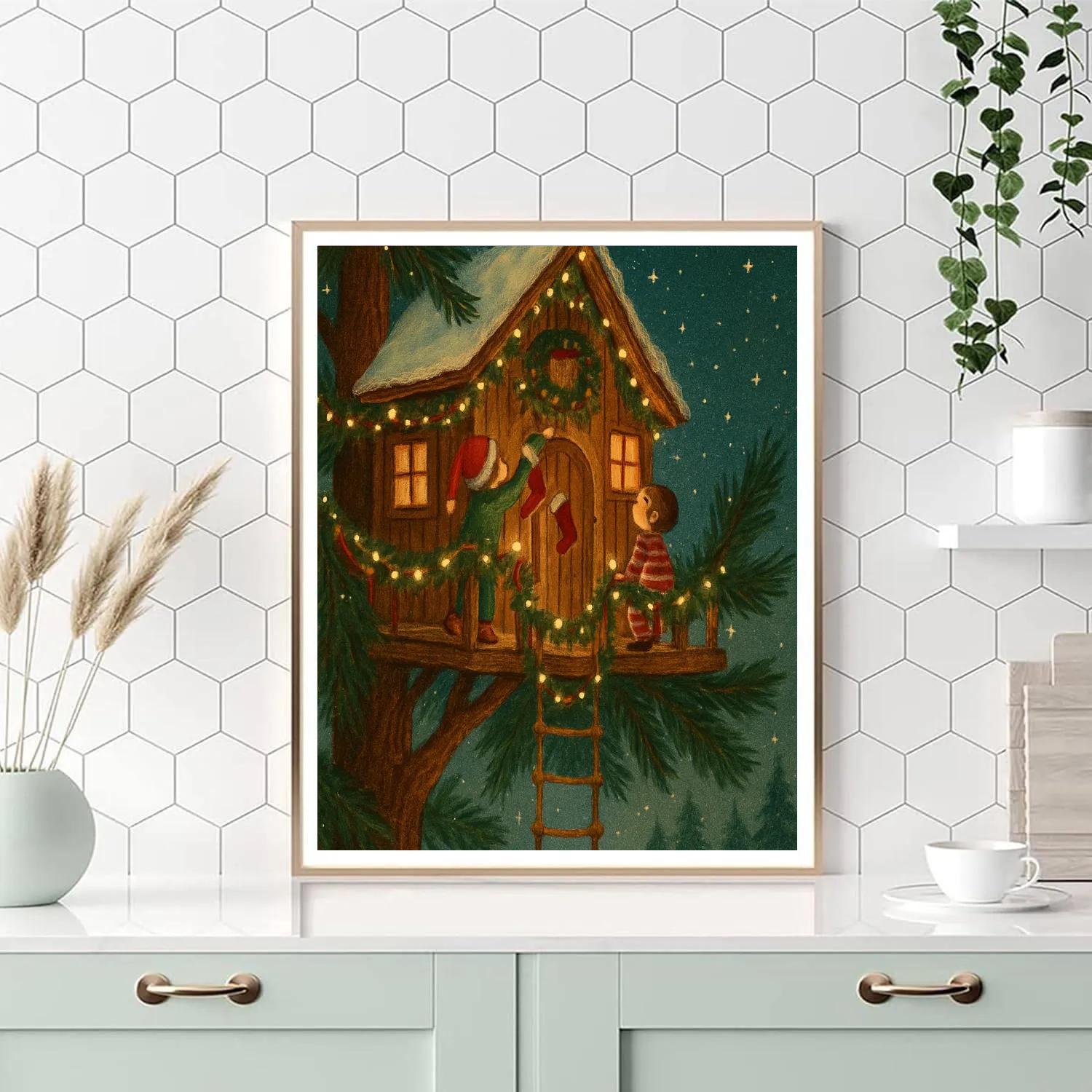 Evergreen Treehouse Eve Paint by numbers kits