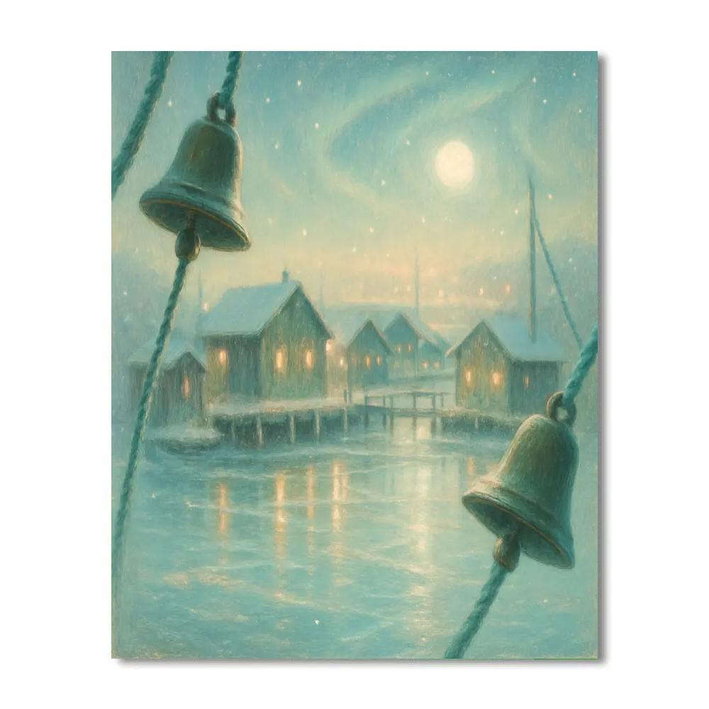 Silent Night Harbor Bells paint by numbers