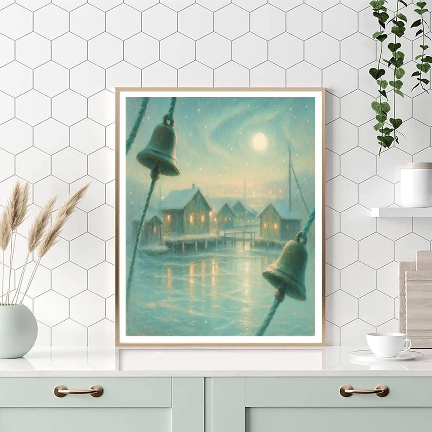 Silent Night Harbor Bells paint by numbers