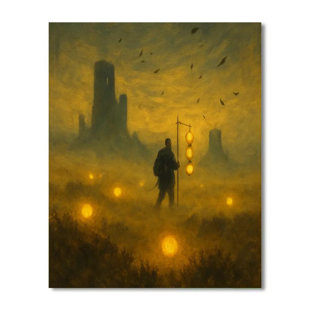 The Saffron Fog Of Hollow Reach DIY paint by numbers