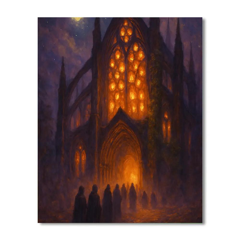 The Lantern Cathedral Of Gossamer Fog DIY paint by numbers
