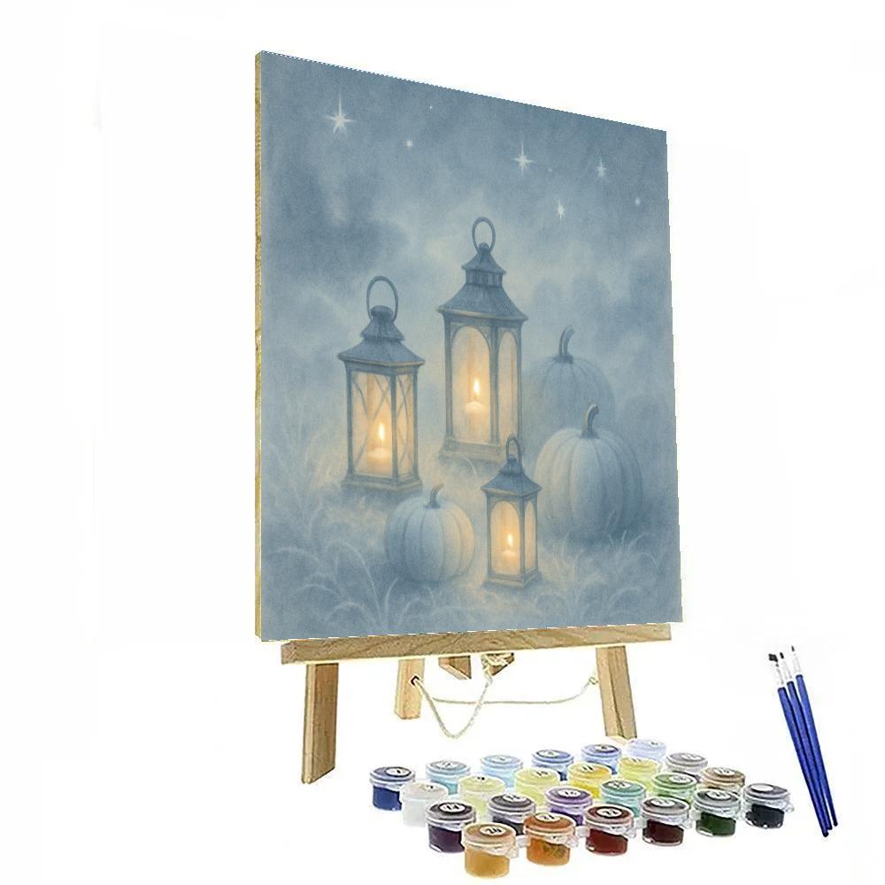 The Lantern Hollow At Winters Edge Paint by numbers art