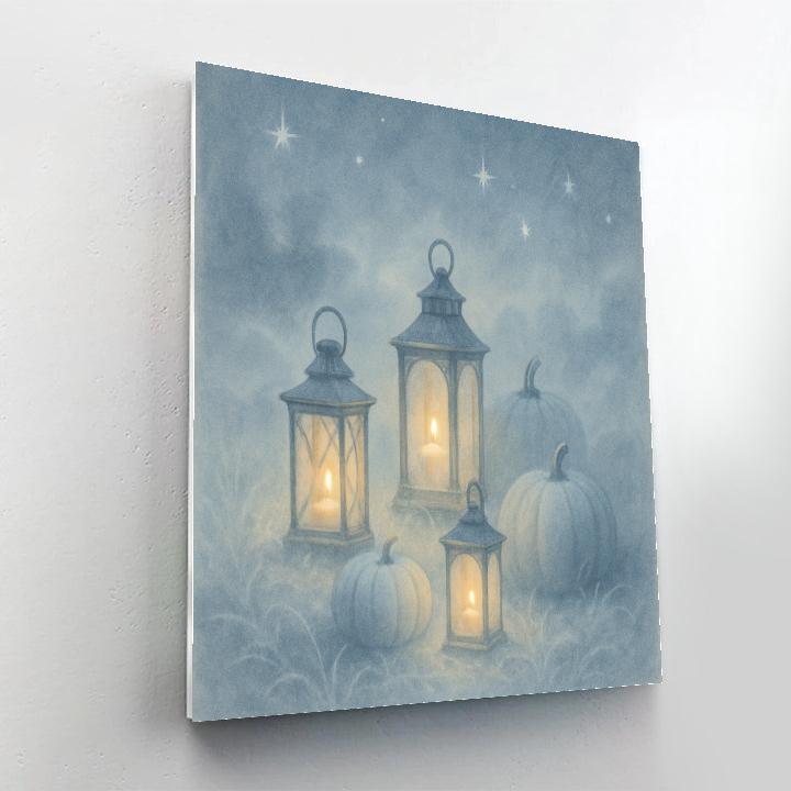 The Lantern Hollow At Winters Edge Paint by numbers art