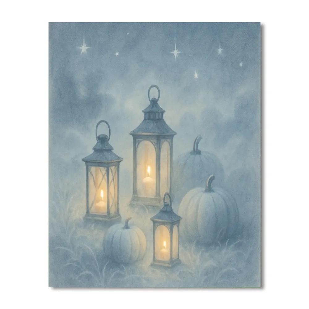 The Lantern Hollow At Winters Edge Paint by numbers art