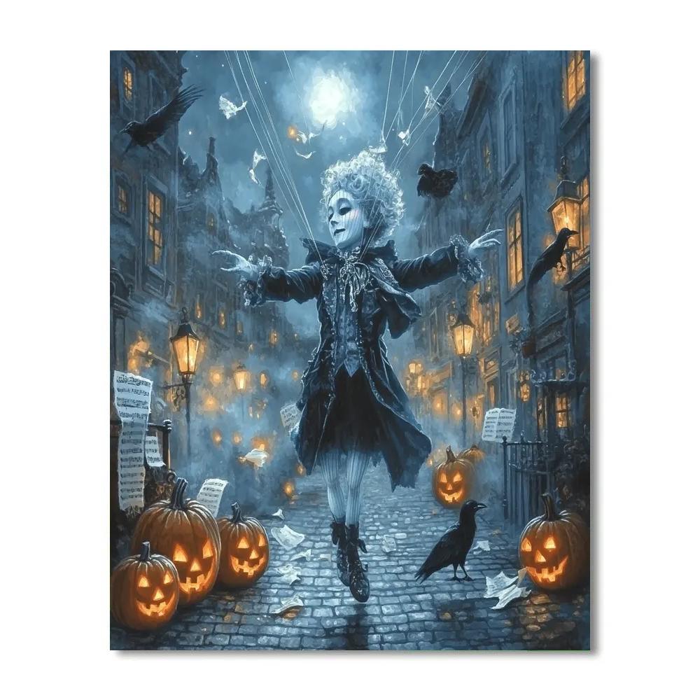 Haunted Marionette Conductor paint by number