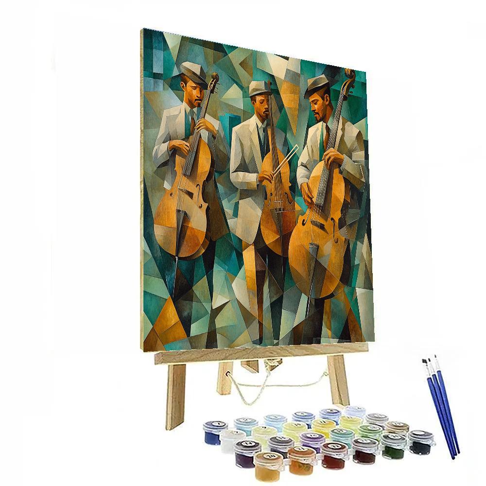 Picasso Inspired Street Musicians DIY paint by numbers