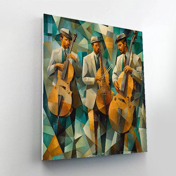 Picasso Inspired Street Musicians DIY paint by numbers