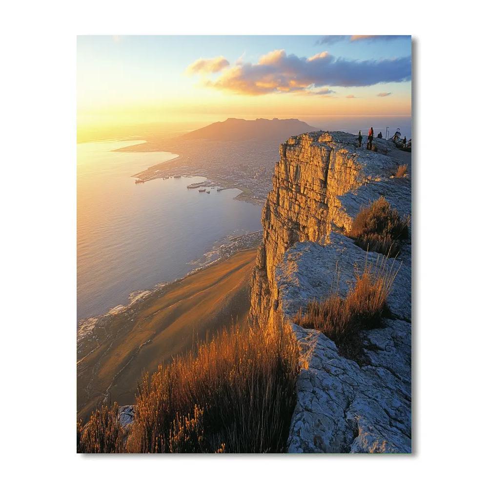 Table Mountain Summit Panorama Cape Town South Africa paint by numbers