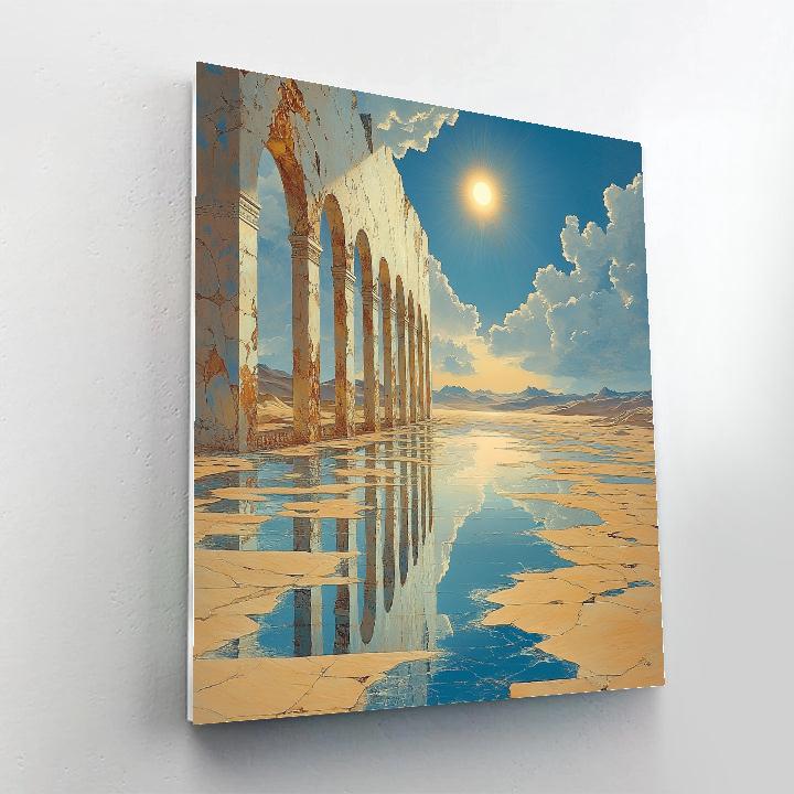 Salvador Dali Inspired Desert Voyage DIY paint by numbers