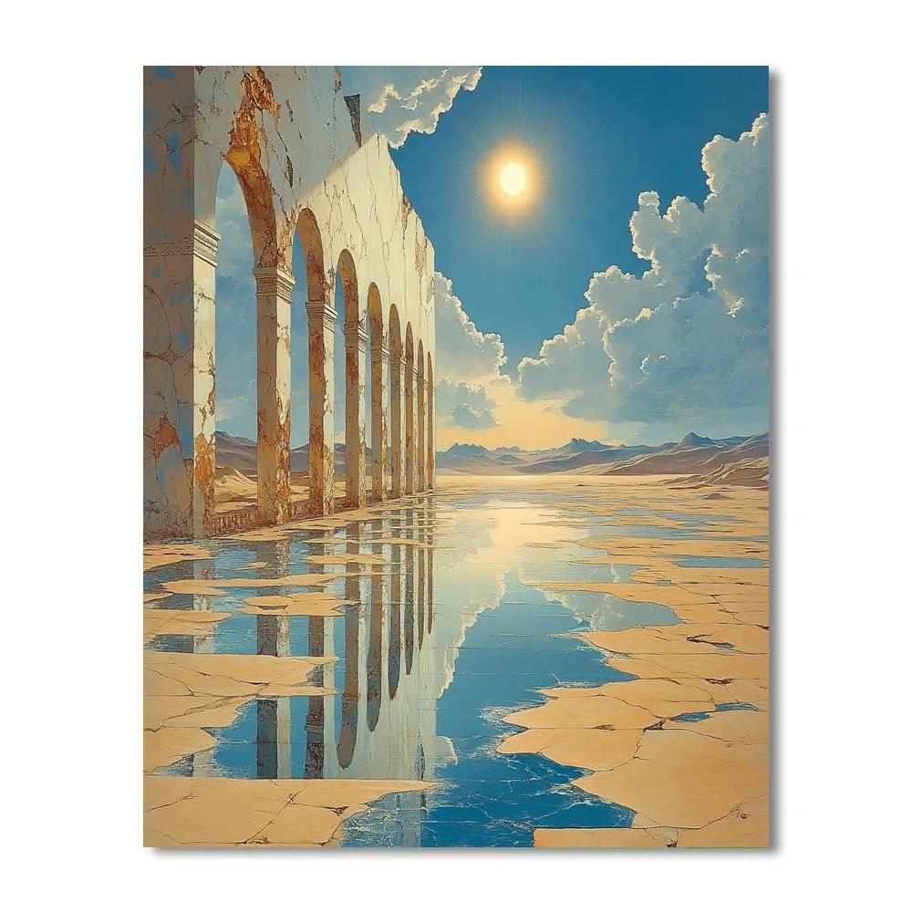 Salvador Dali Inspired Desert Voyage DIY paint by numbers