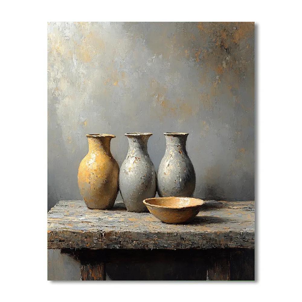 Diego Velázquez Inspired Earthenware Still Life DIY paint by numbers