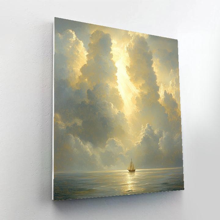 JMW Turner Inspired Storm At Sea paint by color