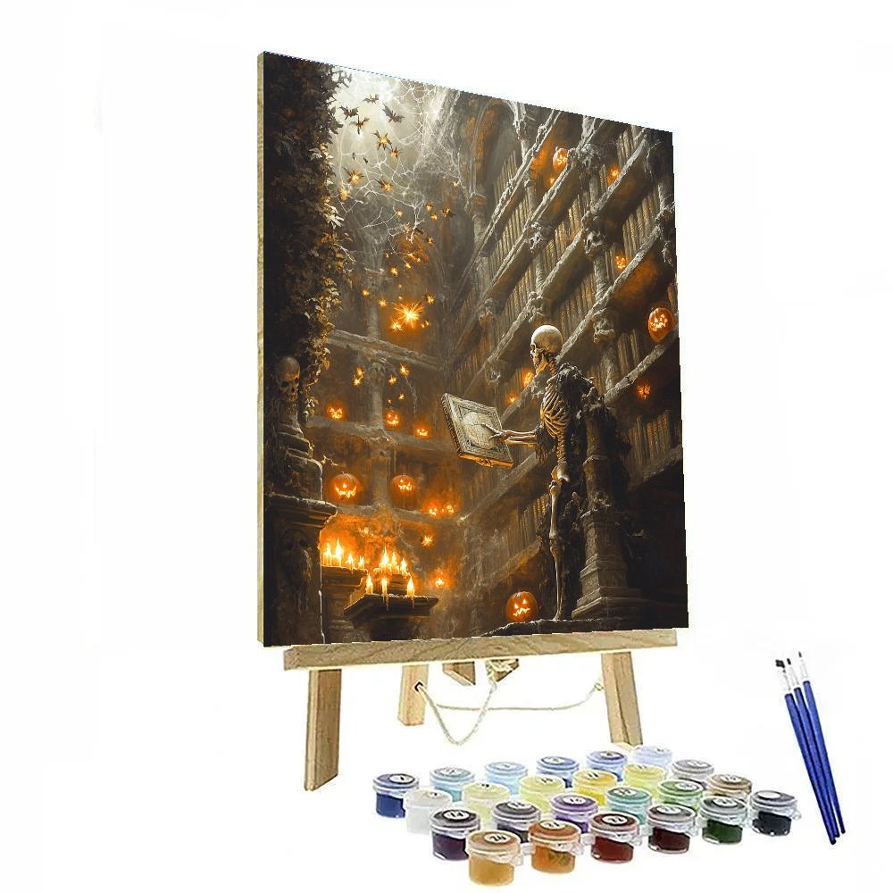 Crypt Librarian Of Haunted Tomes DIY paint by numbers