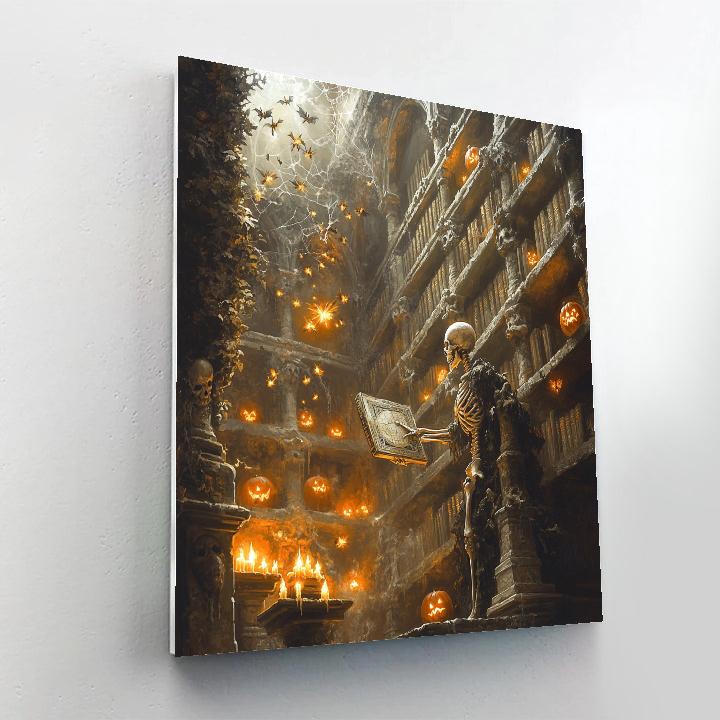 Crypt Librarian Of Haunted Tomes DIY paint by numbers