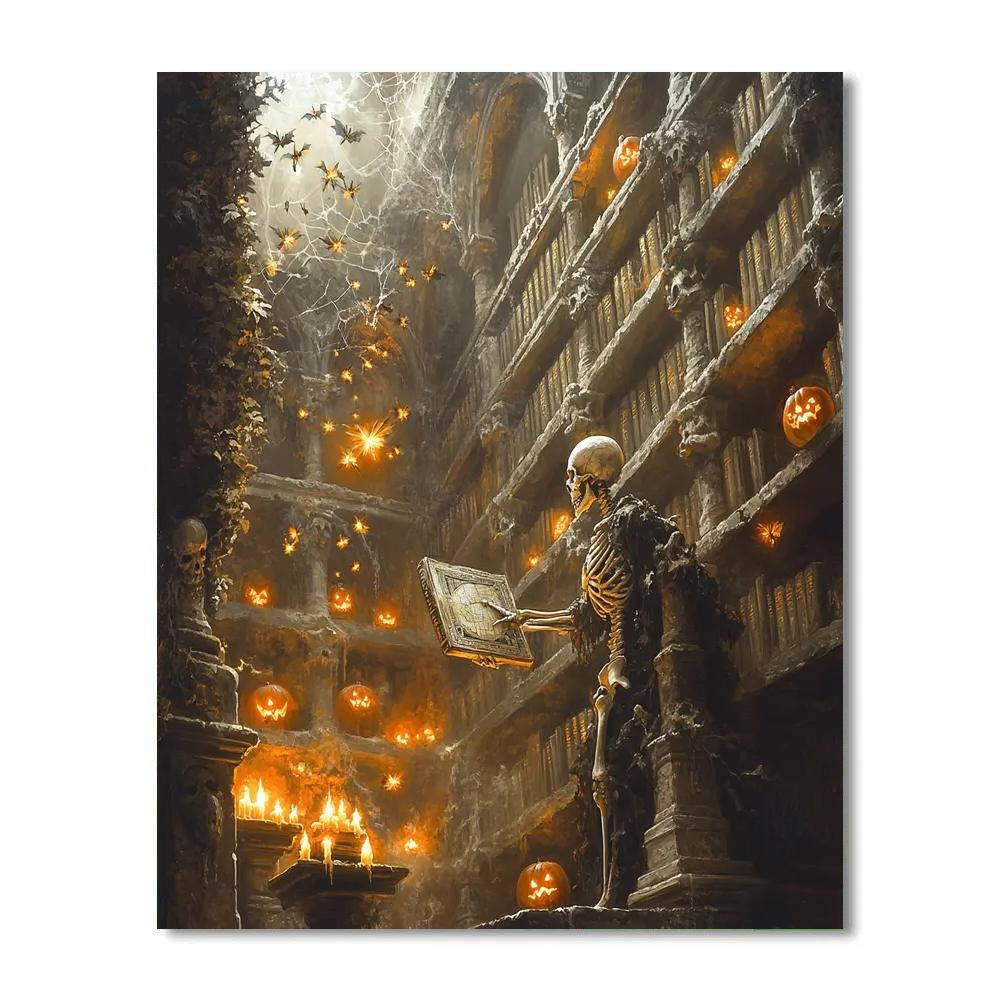 Crypt Librarian Of Haunted Tomes DIY paint by numbers