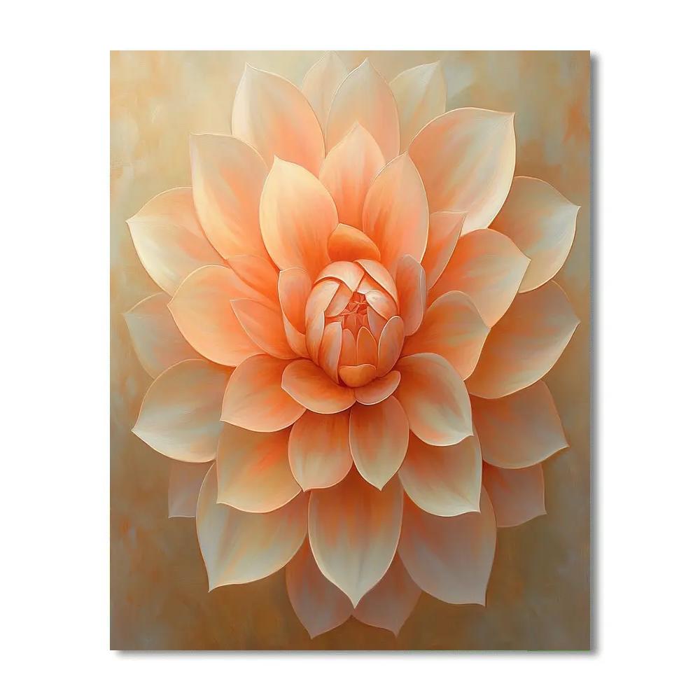 Georgia OKeeffe Inspired Desert Bloom paint by color